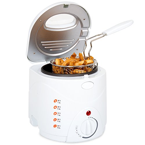 Classic Cuisine 82-HY8105 Cool Touch 1 L Deep Fryer with Wire Fry Basket