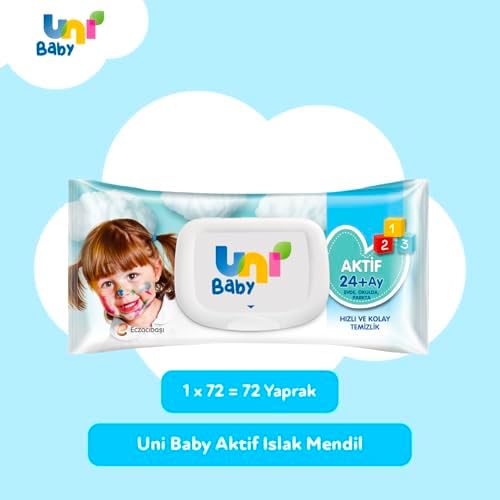 Uni Baby Aktif Islak Mendil 72 Yaprak - Görsel 2