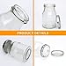 Accguan 6oz Glass Milk Bottles,Small Juice Bottles with Silver Caps,Jute Twine & Tag, Glass Yogert Jars Clear Glass Jars for Cake,Milk,Honey,Jam,Jelly,Spice,Wedding Favors,Shower Favors (36 Pack)