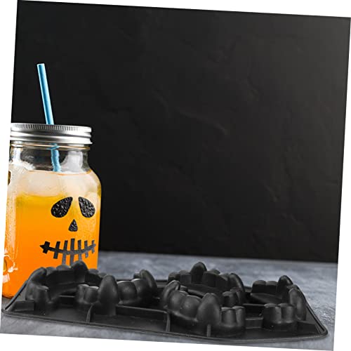 Molde para cubos de hielo dientes vampiro Halloween miniatura 6