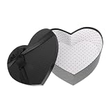 BESPORTBLE Herzförmige Schwarze Geschenkbox aus Stabilem Karton für Blumenarrangements Kleine...