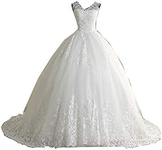 Gownlink Designing Full Stitched White Christian Train Gown Dress In White Color For Women With Extra Sleeves GLQTH343T