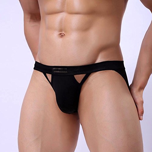 XiaoGao_ Cotton tee pants, men's T pants,M (2.2-2.4 feet) black