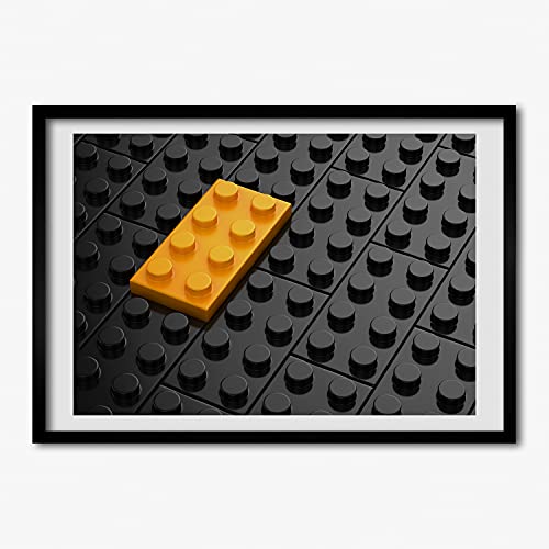 Cadre MDF 70x50 cm photo affiche Tulup cadre en bois décoratif tableau moderne Bloki De Lego