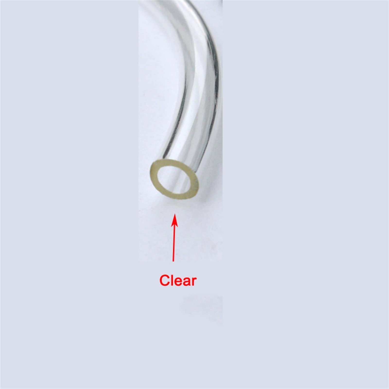 IBOWZ Tubo Flessibile in Silicone, Tubo per Pompa dell'Acqua in PVC inodore - Diametro Interno 2-25 mm, Tubo Trasparente 1 m/3 m