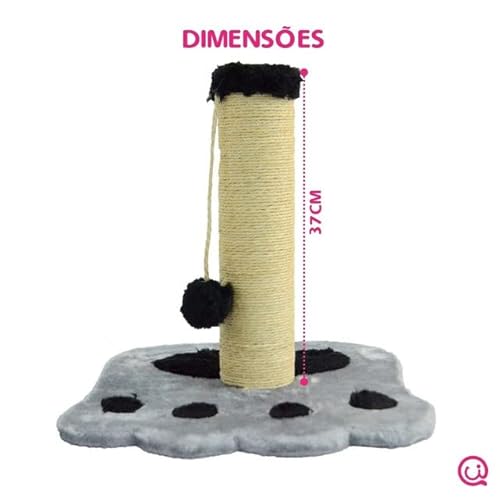 ARRANHADOR PARA GATOS PATA SISAL PET CINZA