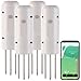 Produktbild Luminea Home Control Feuchtesensor: 4er-Set smarte ZigBee-Boden-Feuchtigkeits- & Temperatursensoren (Bodensensor, Temperatursensor TUYA, Pflanzen Sensor)