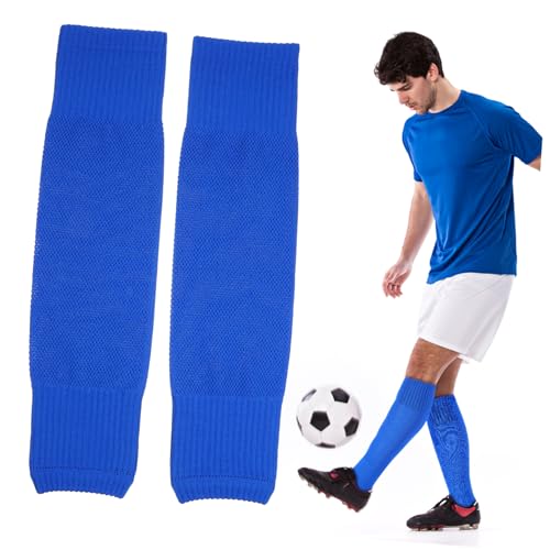 POPETPOP 2 Pairs Soccer Shin Guard Sleeves Compression Leg Sleeves for Adults Soft Breathable for Football Training and Matches Moisture Wicking Support for Comfortable Performance