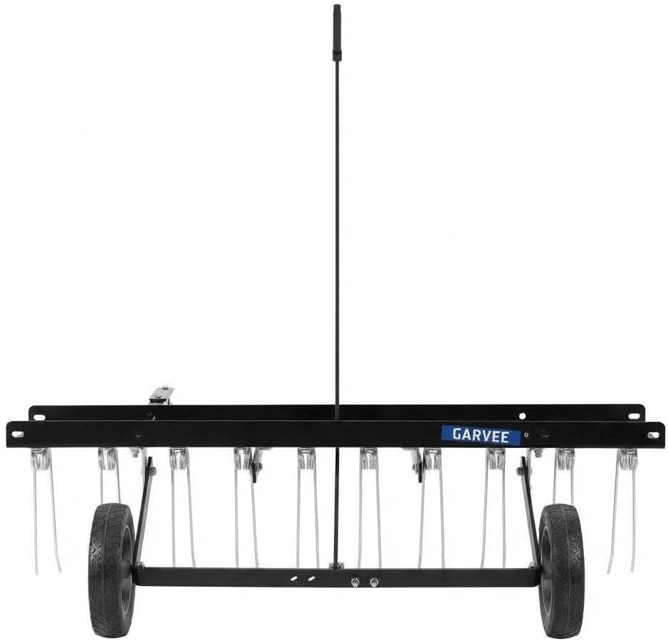 Lawn Dethatcher Rake,, Leaf Collector Grass Scarifier Branch Remover for Lawn Care Yard Cleaning