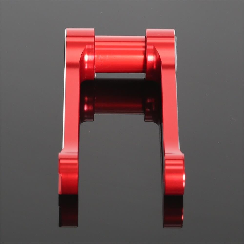 RM-Z250/450 Lowering Link -30mm Rear Drop Link Compatible With RMZ250 2013-2018 RMZ450 RM-Z 450 2013-2017 CNC Dirt Bike Rear Suspension Linkage Arm Accessories (Red)
