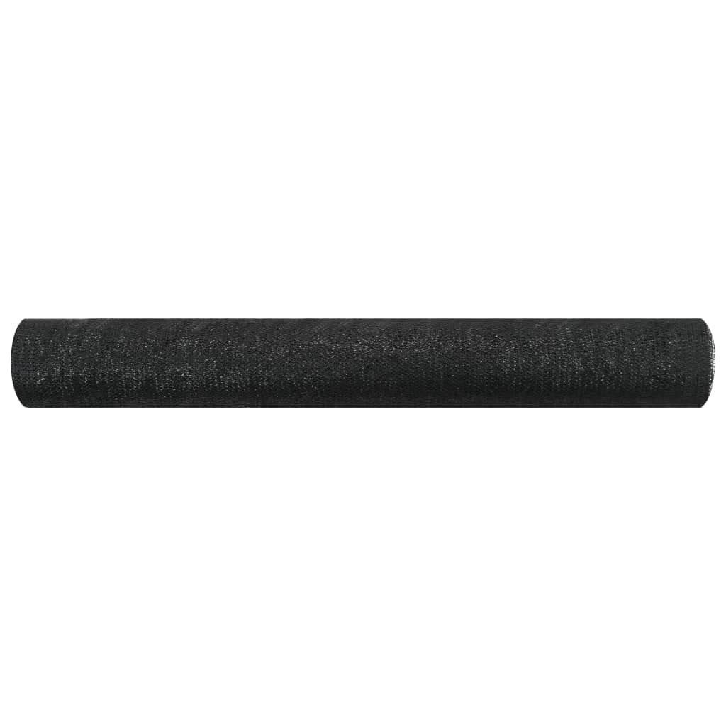 Filet brise-vue noir 2x25m en PEHD 75g/m² occultant pour jardin et balcon