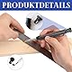 Mechanische Zimmermannsbleistifte mit 6 Minen, Tieflochmarker set 6 Minen + Spitzer + Schreibgriff, Professional Tieflochmarker inkl, Baustelle, Bohrlochmarker, Markierstift, Anreißwerkzeug