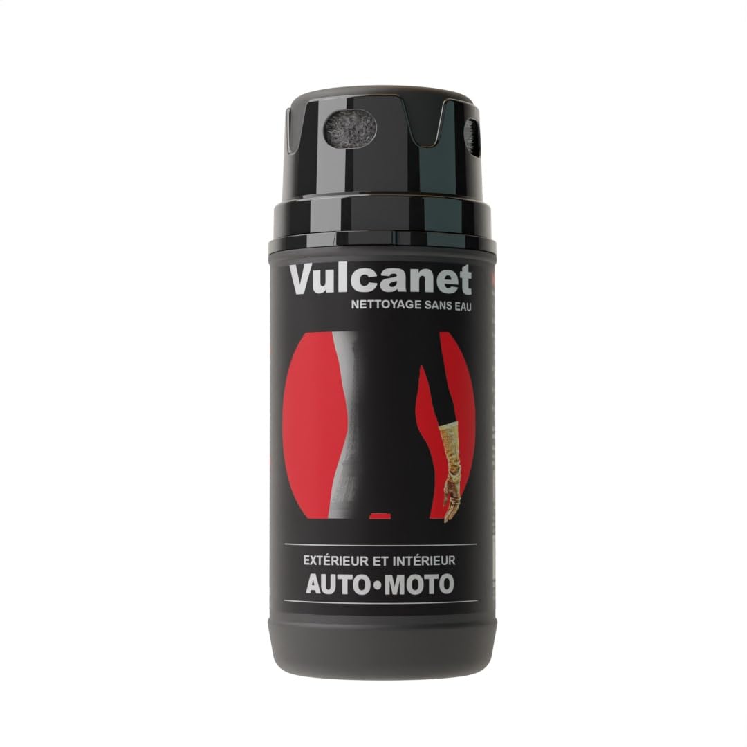 Vulcanet - Nouveau - 80 Nettoyants Auto Moto + Microfibre + Pinceau de précision + Pochette Transport, Nettoie, Dégraisse, Protège - Alcantara Race Tex - Peinture Mat/Brillant, Int/Ext, sans Eau