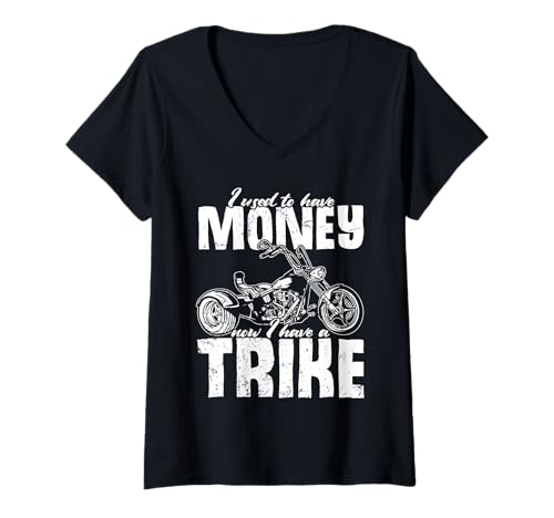 Mujer Trike Motorcycle Owner Triker Motortrike Trike Biker Camiseta Cuello V