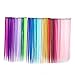 Bundle 24 Pieces of 20 Inches Multi-colors Party Highlights Colorful Clip in Synthetic Hair Extensions，straight long Hairpiece