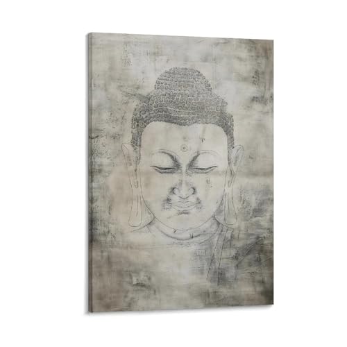 Zen Bouddha poster de qualite sur toile tendue pour salon elegant