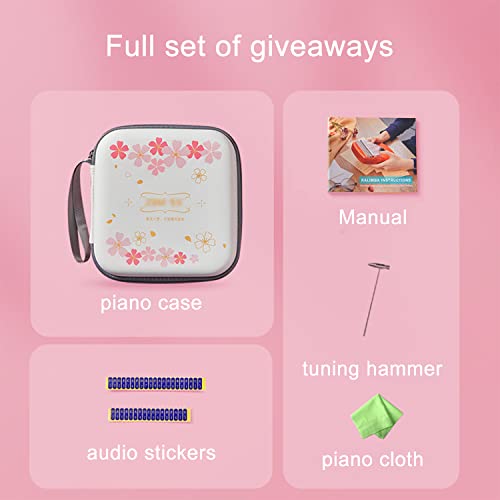 YUEQING Kalimba 17 Touches Sakura Marimba Feuille Acrylique Transparente 21 Touches Peintes Piano à Pouce Cadeau pour… - Les Beatles, Paul McCartney, John Lennon, RIngo Starr, George Harrison YUEQING Kalimba 17 Touches Sakura Marimba Feuille Acrylique Transparente 21 Touches Peintes Piano à Pouce Cadeau pour… – Image 4