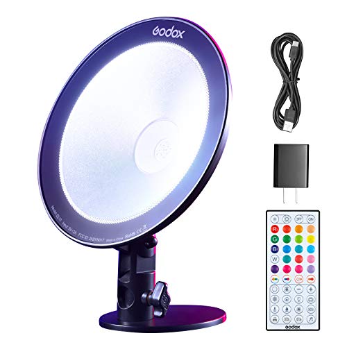 【Godox正規代理店】 GODOX CL10 LEDライト10W HSI RGBマルチカラー LEDウェブキャスティング環境光 9種特殊効果 冷却設計 IRリモート/APP制御可能