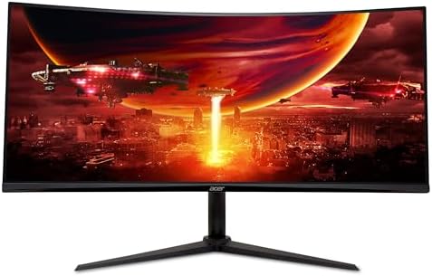 acer Nitro XZ342CU V3, Monitor Gaming Curvo 34" Ultra Wide QHD 18...