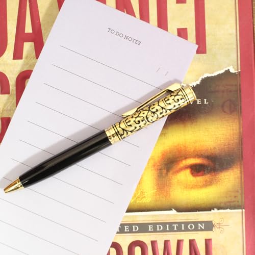 Image of Personalized Engraved Pen, Premium Metal Ball Pen with Blue Ink, Elegant Gold Finish, Smooth Writing Gift Pen for Office, Professionals, Corporate Gifting