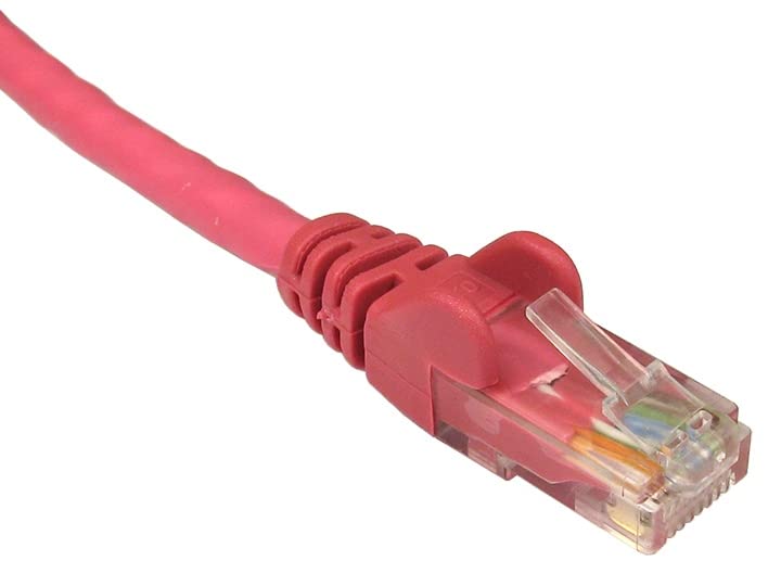 World of Data 10m PINK CAT6 Network Cable, Ethernet, LAN, Patch, Compatible with Internet, Broadband, Router, Hub