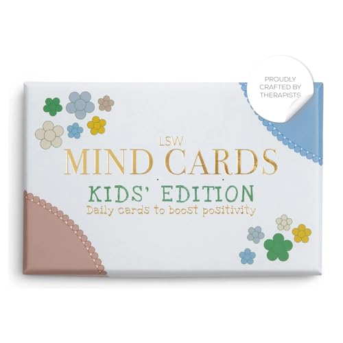 LSW London Mind Cards - Kids' Edition | 30 Cards for Daily Positivity, Gratitude, and Emotional Growth to Encourage Resilience | Mindfulness for Children