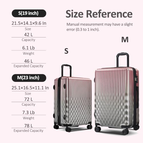 VIVIcity Luggage 2 Piece (20in/24in) Expandable Luggage with Spinner Wheels by VIVIcity - Used condition - Image 9