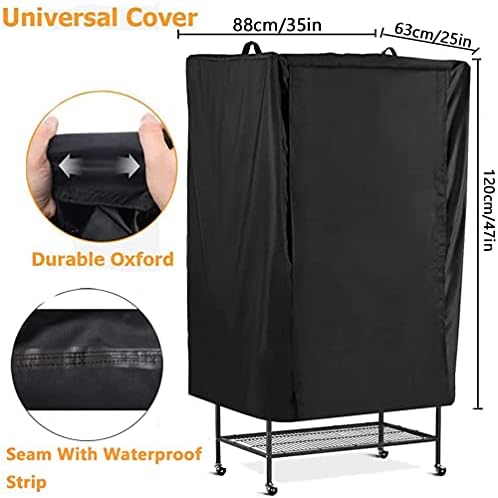 Bird Cage Cover Waterproof Multifunction Sun Protection Parrot Cage Cover Pet Supplies Dust Proof Bird Cage Cover With Zipper Anti UV Durable Breathable Knitted Parrot Guard Protective Washable(47in)
