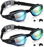 Aegend Kids Swim Goggles, Pack of 2 Swimming Goggles for...
