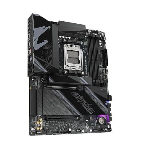 Image of GIGABYTE X870 AORUS Elite X3D AMD AM5 ATX Motherboard, Supports AMD Ryzen 9000 /8000 /7000 Series, DDR5, 16+2+2 Power Phase, 4X M.2, PCIe 5.0, USB4, WIFI7, 5 GbE, PCIe EZ-Latch Plus, 5-Year Warranty