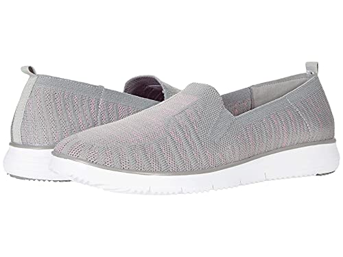 Image of Propet Womens Travel Fit Striped Slip On Sneakers Shoes Casual - Black, Grey