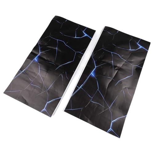 SageFurned Calcomanía estereoscópica 3D para coche B-Pilar | Adhesivo PET impermeable 50 cm x 25 cm | Decoración de puerta de vehículo de bricolaje, paquete de 2