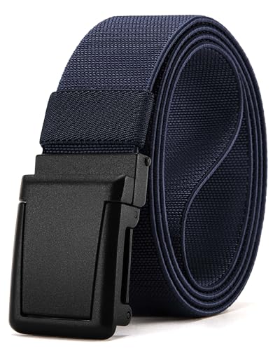 Image of CHAOREN Tactical Belt Men - 1.5 inch Stretch Work Belt with Zinc Alloy Buckle | Quick Release, Zinc Alloy Buckle, Heavy Duty, Stretchy Nylon, Military, Hiking, EDC, EMT, EMS
