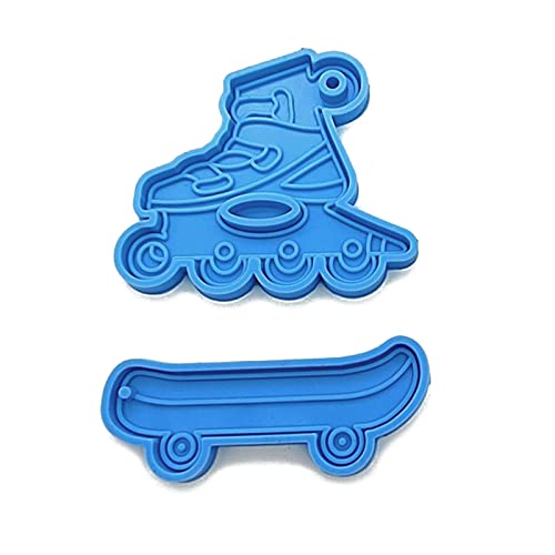 Skateboard Silicone Keychain Mold for Epoxy Resin Pendants