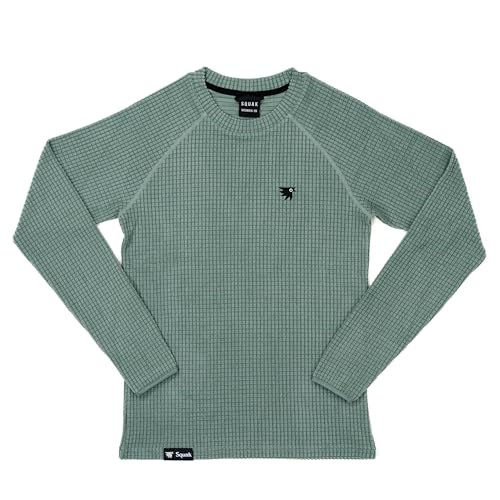 Squak Women’s Dawn Crewneck Grid Fleece Pullover