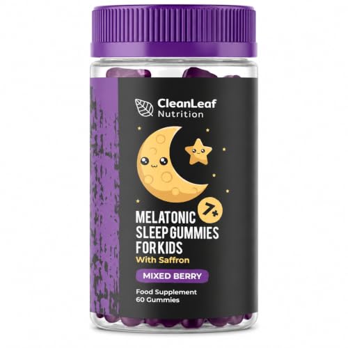 Natural Sleep Support Gummies for Kids - Melatonic Formula for Restful Nights Childrens Sleep Gummies Promoting Natural Melatonin Production Promotes Healthy Sleep Patterns 60 Count