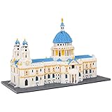 Geniteen Building Blocks Set, St Paul's Cathedral Model Building Kit 7053 PCS Architecture Collection Micro Mini Blocks
