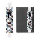 Le marque-page White MJHKXLJ en cuir à motif aigle à tête blanche est fabriqué à partir de cuir PVC finement cousu, offrant durabilité et un look élégant, avec des bandes élastiques qui garantissent un ajustement serré sur votre carnet, empêchant tout glissement ou désalignement de vos outils d'écriture, ce qui en fait un incontournable pour les preneurs de notes organisés.