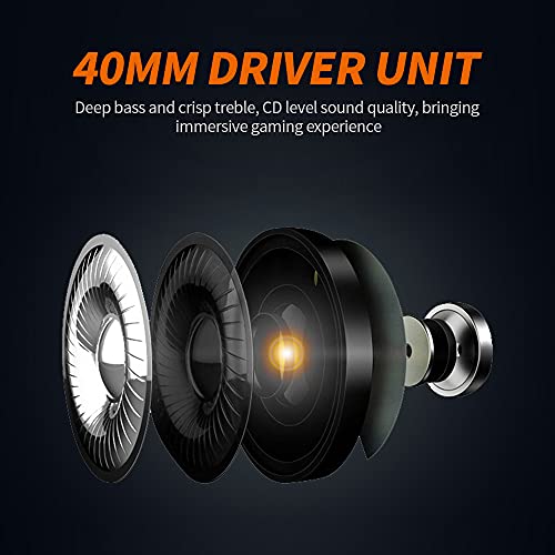 Fone de ouvido para jogos G925 com fio montado na cabeça com unidade de driver de 40 mm microfone om