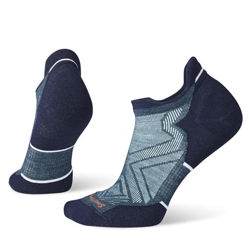 SmartWool Women's Run Targeted Cushion Low Ankle Socks, Twilight Blue, Medium