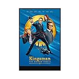 XIAOXIN Kingsman The Secret Service Movie Poster Restaurant Bar Club Decoration 7 Canvas Poster Wall Art Decor Print Picture Paintings for Living Room Bedroom Decoration Unframe:12x18inch(30x45cm)