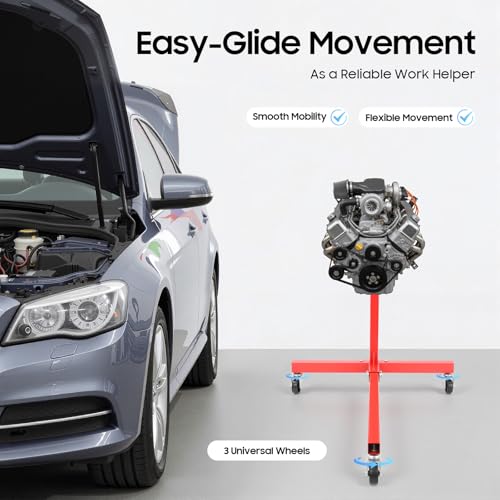 Support de moteur 750 lbs avec tête rotative 360 pour atelier - 5