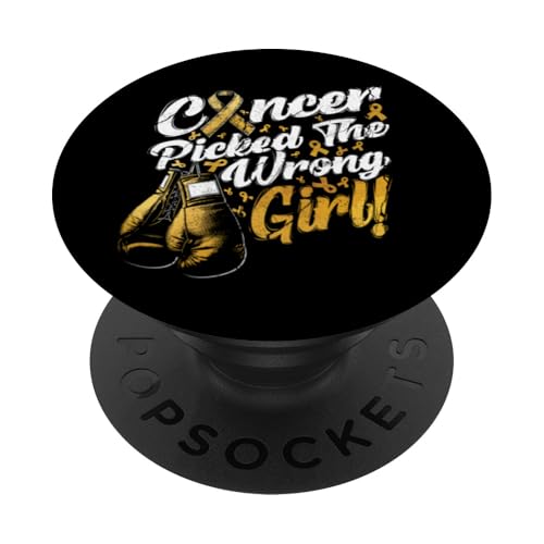 Le Cancer de l'enfant a Choisi la Mauvaise Fille Soutien PopSockets PopGrip Adhésif