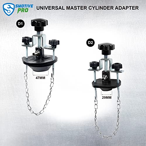 SMOTIVEPRO 12 pcs Brake Master Cylinder Bleeder Kit Professional Brake Bleeder Adapter Compatible with Most Brake Bleeder kit