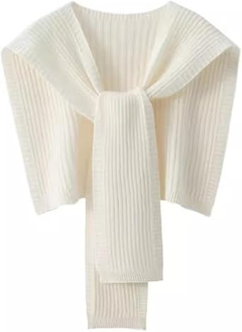 Soft Knit Scarf Women Solid Color Shawl Wraps Casual Cardigan Cover Up Cape