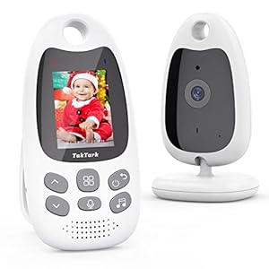 Babyfoon met camera babymonitor 2.0” Video Babyfoons met Nachtzicht, Bi-directionele communicatie, Slaapliedjes, Kamertemperatuurbewaking