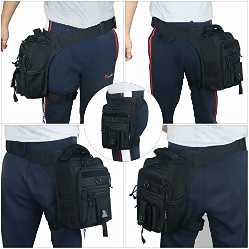 Dual Holster Drop Leg Bag - Tactical Degetmve Thigh Pouch Conceal Carry Leg Pistol Bag For Rig Outdoor Bike Cycling Hiking #TOP5