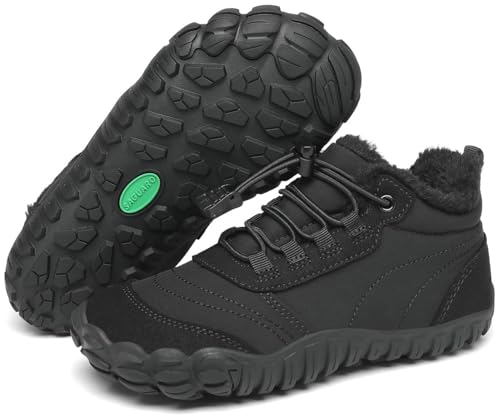 SAGUARO Botas de Invierno Niño Niña, Modelo Will Ⅰ, Negro, 27 EU