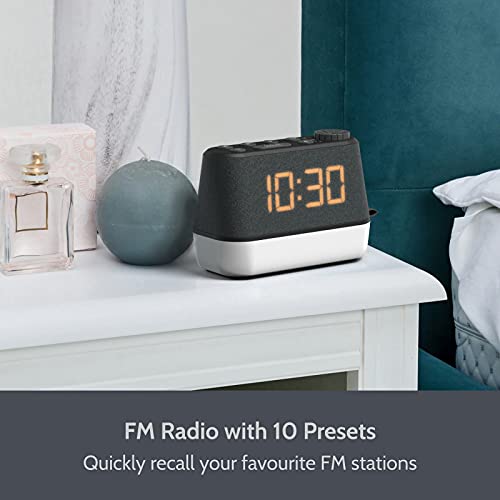 Alarm Clocks Bedside, Radio Alarm Clock, Night Light, FM Radio, Dual Alarm Clocks for Bedroom, USB Charging Port, Dimmable, LED Display, Relaxation Sounds, Sleep Aid, Mains Powered Battery Backup Alarm Clocks Bedside, Radio Alarm Clock, Night Light, FM Radio, Dual Alarm Clocks for Bedroom, USB Charging Port, Dimmable, LED Display, Relaxation Sounds, Sleep Aid, Mains Powered Battery Backup