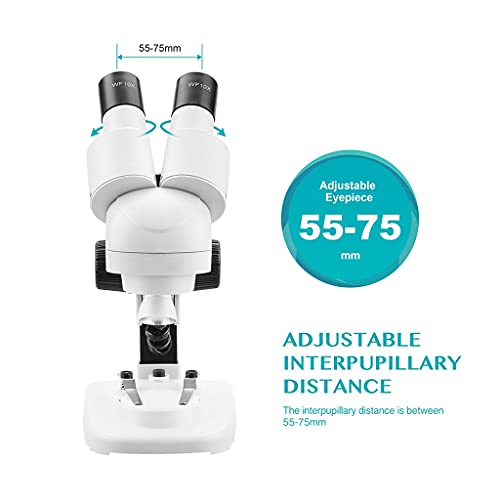 Mikroskop Stereoskopowy 2 0X / 40X, Okulary Pochylone Pod Kątem 45°, Z Muszlą Oczną, Z Diodą Led Vision Pcb, Mobilne Narzędzie Do Naprawy